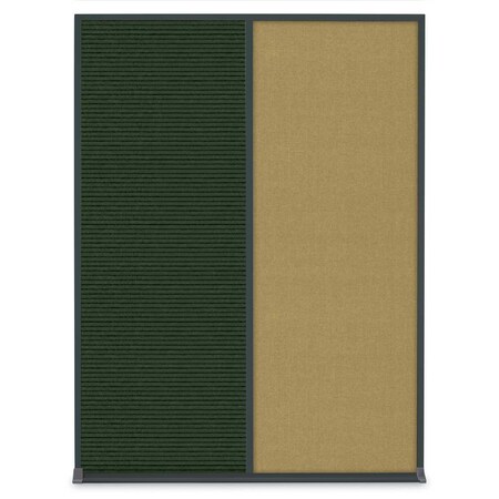 United Visual Products Single Door Radius Plus Corkboard, 18"X, UV8000PLUS-SATIN-CLOUD UV8000PLUS-SATIN-CLOUD
